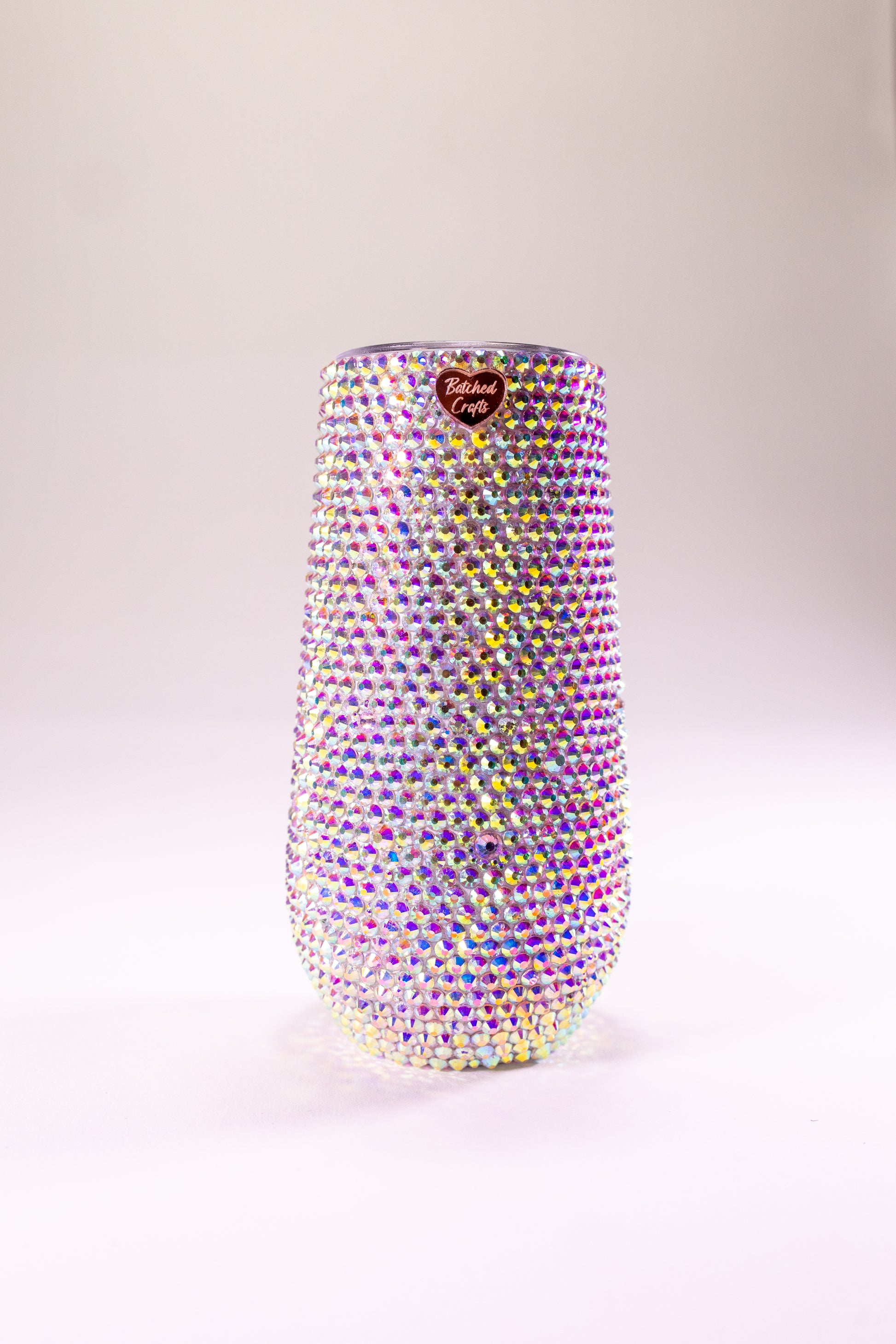 Tumbler embellished with beautiful, glass rhinestones