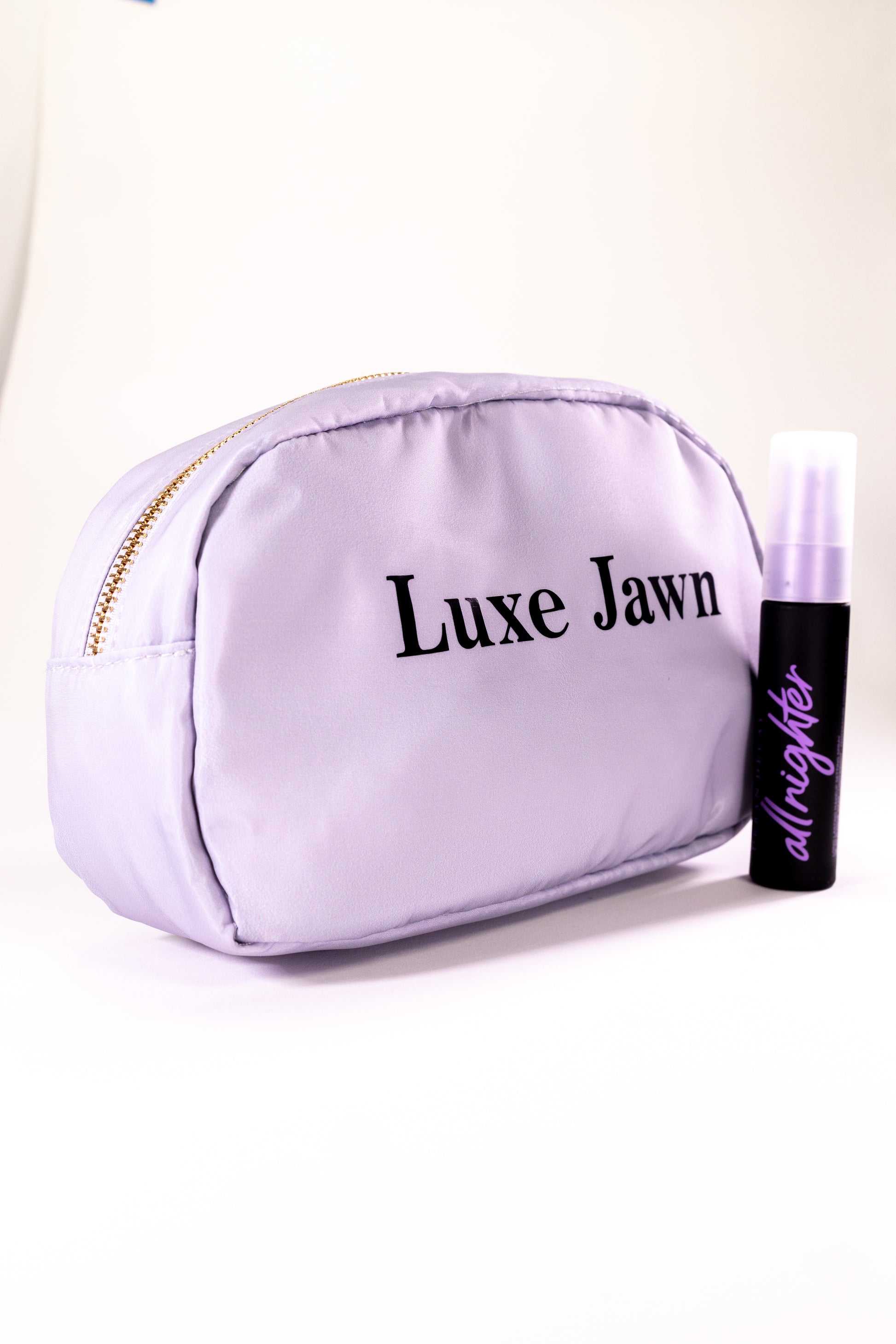 Makeup Bag with the words Luxe Jawn